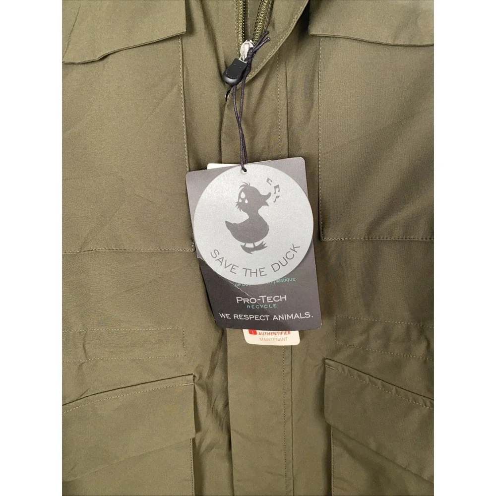 Save The Duck Parka Jacket Women‎ 2XL Olive Recycled Polyester Pro-Tech